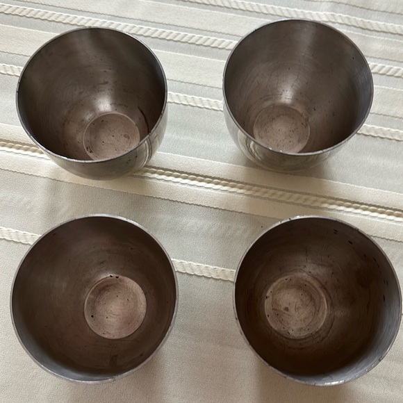 Set of 4 authentic reproduction Jefferson Cup Stieff Pewter P50 - Picture 1 of 4